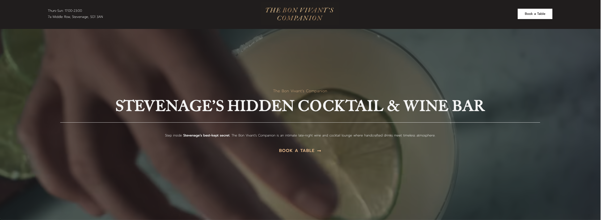 Bon Vivant&rsquo;s Companion website - built by Baywo